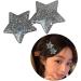 XIAHIOPT Sequins Star Claw Clip for Women Cool Girl Hair UpdoHair Styling Accessory for Thin Hair French Jaw Clip Black Star Grab - Buy Online on GoSupps.com