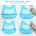 Vicloon Silicone Baby Bib 2PCS - Adjustable Waterproof Feeding Bibs with Food Catcher Pocket - Soft & Easy to Clean for Infant Toddler - Cat & Whale Blue - Buy Online on GoSupps.com