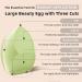Dolovemk | Extra Large Beauty Egg Blender Makeup Sponge Face Foundation Blending Puffs Height:8.5cm(Dry)/10cm(Wet) (Green) - Buy Online on GoSupps.com