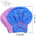 Haomye Microfiber Hair Drying Towel Set with Bow-Knot Shower Cap - Quick Dry Hair Turban for Women and Girls - 2Pcs (Blue & Purple) - Buy Online on GoSupps.com