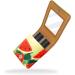 Travel Lipstick Organizer Case - Portable Makeup Bag with Mirror in Watermelon Green | eCommerce International Shipping - Buy Online on GoSupps.com