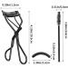 Sibba Eyelash Curler Kit 3Pcs Eyelash Aid and brow Brush Lash Curler with 10 Silicone Replacement Pads for Women Girls No Pinching or Pulling Fit All Eye Shapes - Buy Online on GoSupps.com