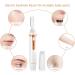 Rechargeable Facial Hair Remover & Eyebrow Trimmer for Women - Electric Shaver Razor for Peach Fuzz, Chin, Cheek, Upper Lip - White - Buy Online on GoSupps.com