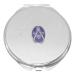 Masonic Oval Compass & Sq Compact Mirror Handbag Gift With Free Engraving 254