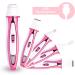 VERY ETERNITY 4 in 1 Lady Shaver Kit - USB Rechargeable Women's Shaver Set for Facial, Body, Nose, Eyebrow & Bikini Trimming (Pink) - Buy Online on GoSupps.com