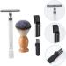 Angoily Vintage Manual Safety Razor Shaving Set Premium Barber Tool for Men | Silver 2-Pack for Perfect Beard Shave - Buy Online on GoSupps.com