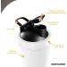 ROCKY&CHAO Stainless Steel Protein Shaker 700ml + 200ml - Double Wall Mixer with Powder Compartment & Ball - Ideal for Fitness & Sports (White) - Buy Online on GoSupps.com