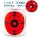 MEMX Reactive Shooting Targets 3 Inch - 4 Inch, Premium Self-Adhesive Target Stickers & High Visibility Impact Bullseye Targets for Pistol Shooting-Airsoft Guns-BB Guns-Rifle 200PCS/4"/1Roll