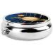 Outer Space Solar System Round Pill Box - 3 Compartment Mini Portable Travel Medicine Organizer for Vitamins & Tablets - Buy Online on GoSupps.com