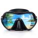 EXP VISION Snorkel Diving Mask, Professional Snorkeling Mask Gear, Ultra Clear Lens with Wide View Tempered Glass Goggles,Anti Leakage Scuba Mask, Silicone Swimming Goggles Mask for Adults, 3 Color black