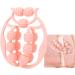 Arm Massager with 15 Wheels & Leg Massage Roller - Handheld Massager for Carpal Tunnel & Full Body Relief (Pink) - International Shipping Available - Buy Online on GoSupps.com