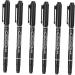 Didiseaon 6pcs Eyebrow Pen Eyebrow Pen Multifunctional Tattoos Pen Pen Accessories Make up 13.9x1.8cm Black