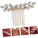 Ipetboom 1pc Rhinestone Disc Hair Comb Wedding Hair Combs for Women Pearl Hair Clip Vintage Bridal Hair Comb Crystal Hair Comb Hair Pin Hair Claw Alloy Rhinestones Headgear Bride - Buy Online on GoSupps.com