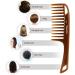 Argan Oil Infused Wide Tooth Hair Comb for Thick & Curly Hair | Majestik+ Argan Brown - Buy Online on GoSupps.com