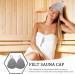 Jkrew Sauna Hut - Universal Sauna Caps for Men & Women | Head Protection for Shower & Sauna - Buy Online on GoSupps.com