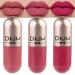 BINGBRUSH 3Pcs Capsule Matte Lip Gloss With Vibrant Long-wear Non-sticky Lightweight Lip Stains Liquid Lipstick Rouge Lip Gloss Girls Women Gift Set set08
