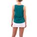 Sportkind Girls & Women Tennis Tank Top - Loose Fit Breathable UV Protection UPF 50+ - Petrol Green M - Buy Online on GoSupps.com