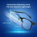 Ollrynns Blue Light Blocking Glasses Anti Eye Strain Computer Gaming Glasses for Women Men Transparent Lens Eyewear Black - Buy Online on GoSupps.com