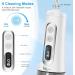 JNGOODS Water Dental Flosser - Rechargeable Oral Irrigator 300ml IPX7 Waterproof 9 Modes Portable with LED Display & 4 Jet Tips | Ideal for Travel & Home Use - Buy Online on GoSupps.com