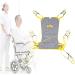 Toileting Hoist Sling Mesh Patient Lift Sling Elder Patients Bath Commode Lifter Divided Leg Sling for Transfer from Bed to Wheelchair Recliner Showe L