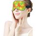 Citrus Slice of Lime Orange Sleep Mask for Women - Adjustable Eye Shades with Elastic Strap | Comfortable Sleep & Travel Accessory - Buy Online on GoSupps.com