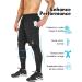 SILKWORLD Men's 2 in 1 Running Compression Athletic Pants with Zipper Pockets - Black, Large - Buy Online on GoSupps.com