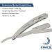 Kimex London Professional Hair Scissor Set - Stainless Steel Cutting Shears for Hairdressers and Barbers | Includes Thinning Scissor, Razor, Combs, and Leather Cover - Silver - Buy Online on GoSupps.com