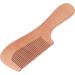 Wooden Hair Comb with Ergonomic Handle Prevent Slip Lightweight Portable Close Tooth Peach Wood Hair Comb for Hair and Beard Grooming - Buy Online on GoSupps.com