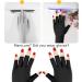 Xree UV Gloves for Women - Fingerless Anti-UV Protection for Manicure Cycling & Fitness - Black (20x8 cm) - Buy Online on GoSupps.com