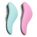 WYNK Detangler Brush - 2-Piece Value Set - Wet Detangling Hair Brush,Professional No Pain Detangler for Women,Men,Kids (2 Pack, Green&Pink) 2 Count (Pack of 2) Green&Pink