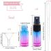 Benecreat 10 Pack 5ml Colorful Glass Spray Bottles - Mini Fine Mist Sprayers with Dust Caps & Drippers for Cosmetics & Perfume - Buy Online on GoSupps.com