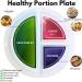 Diabetes Portion Plate Set of 4 | Divided Sections for Healthy Eating & Portion Control | Ideal for Mediterranean Bariatric & Macro Diets - Buy Online on GoSupps.com