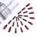 Handcess Coffin Glossy False Nails - Long Black and Red Ballerina Press-On Nails Gradient Acrylic Art Full Cover (24PCs) for Women & Girls - Buy Online on GoSupps.com