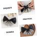 Beaupretty Bow Hairpin Hair Accessory for Women Xmas Bowknot Ribbon Hair Bow Black Barrettes Makeup Hair Clips Girls Hair Clips Black Bows Ponytail Clip Girl Bows Temperament Fabric Headband - Buy Online on GoSupps.com