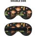 Adjustable Double-Sided Monkeys Swinging from Palms Sleep Mask | Soft Eye Covers for Perfect Shading & Reducing Eye Edema - Buy Online on GoSupps.com