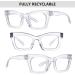 6 Pack Oprah Style Screwless Reading Glasses for Women - Spring Hinges +1.5 Magnification - Stylish & Comfortable Mix Colors - Buy Online on GoSupps.com