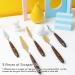Lightwish 5xPalette Knife Set - Stainless Steel Painting Knives for Oil, Canvas, Acrylic - Color Mixing Spatula Palette Knives (5 Pieces) - Buy Online on GoSupps.com