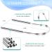 4PCS Stainless Steel Tongue Scraper Set - BPA Free & Medical Grade Oral Hygiene Tools for Fresher Breath - Buy Online on GoSupps.com
