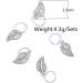 Inilbran Vintage Leaf Dreadlocks Hair Rings Silver Leaf Pendant Hair Braid Rings Tiny Leaf Dreadlocks Ring Hair Braid Decorative Dreadlock Headwear Hair Accessories for Women and Girls Headdress Style A - Buy Online on GoSupps.com