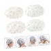 FOMIYES Women's Shower Cap Set - 4pcs Bathing Hair Caps for Ladies | Adjustable Crown & Waterproof Design - Buy Online on GoSupps.com