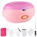 Swawis paraffinbad set paraffin bath for hands and feet 200W parafin wax bath for hands with accessories and 2x 450g pink paraffin wax pool supplies the skin with moisture pink 200W paraffin bathroom pink