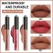 EVPCT 3Pcs Nude Brown Pink Dark Maroon Matte Liquid Lipstick Set for Dark Skin | Long Lasting Waterproof Lip Stain for Black Women | 0.21 Fl Oz (Pack of 3) - Buy Online on GoSupps.com