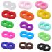 Xpex 15 couples silicone glass holder anti-slip glasses silicone glasses ear pillow glasses pads round silicone glasses ear hooks comfort silicone anti-slip holder colorful