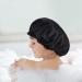 Fuyamp 2 Packs Satin Sleep Cap Adjustable Silky Sleep Bonnet for Women Long Curly Hair Double-Sided Waterproof Satin Hair Cap Extra Large Sleep Satin Bonnet for Women Girls Sleeping Red+Black - Buy Online on GoSupps.com