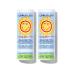 California Baby Everyday Year-Round Broad Spectrum SPF 30+ Sunscreen Stick - For Babies Kids & Adults Free of Added Fragrances Common Allergens and Irritants Fragrance Free Water Resistant .5 2 Pack