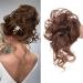 Messy Hair Bun Chignons Synthetic ponytail Hair extensions Messy Bun Hair piece Scrunchies Extensions for Women Girls (30H4)