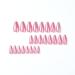 Justotry 24-Piece Glitter Hot Pink French Almond Press-On Nails | Glossy Oval Artificial Acrylic Fingernails for Women - Buy Online on GoSupps.com