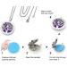 Tree of Life Aromatherapy Pendant Necklace - Stainless Steel Essential Oil Diffuser Locket with 10 Felt Pads - Buy Online on GoSupps.com