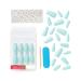 KISS Gel Fantasy Press-On Sculpted Gel Nails - Back It Up - Teal - Long - High Arch - Nail Kit with Pink Gel Glue, Manicure Stick, Mini Nail File - 28 Fake Nails - Buy Online on GoSupps.com