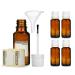 Octopus Octopus Set of 5 20 ml brush bottles with mounted brush brown glass bottle with brush cap nail polish bottle e.g. for varnish paint glue oils